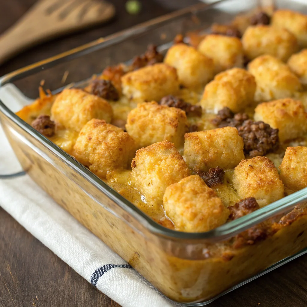 tater tot casserole with ground beef