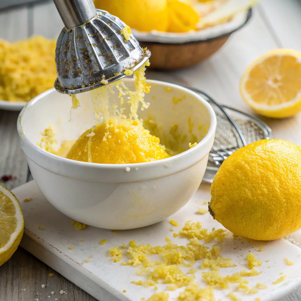 meyer lemon juice and zest